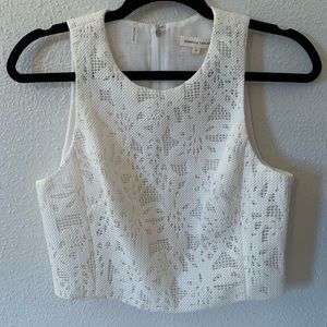 Rebecca Taylor lace crop top